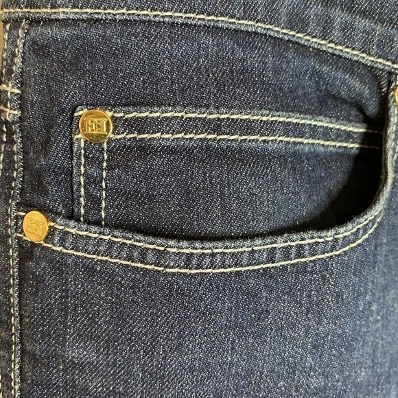 Escada Women Straight Leg Blue Denim Jeans Size 46 - Picture 3 of 4